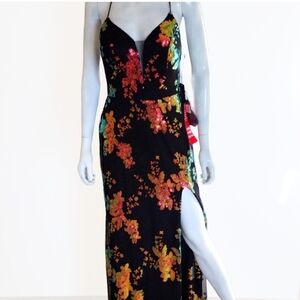 City Triangles Formal Floral Multi Dress Sequins Long‎ Party Prom Junior 9